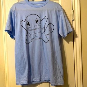 COPY - Pokémon Squirtle Welovefine Hot Topic Men’s Light Blue Large Graphic T-S…
